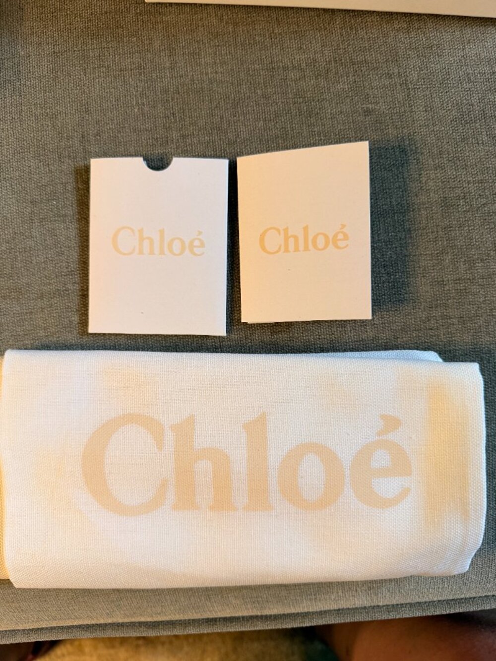 Chloe Wooden Linen Slides - Picture 5 of 6
